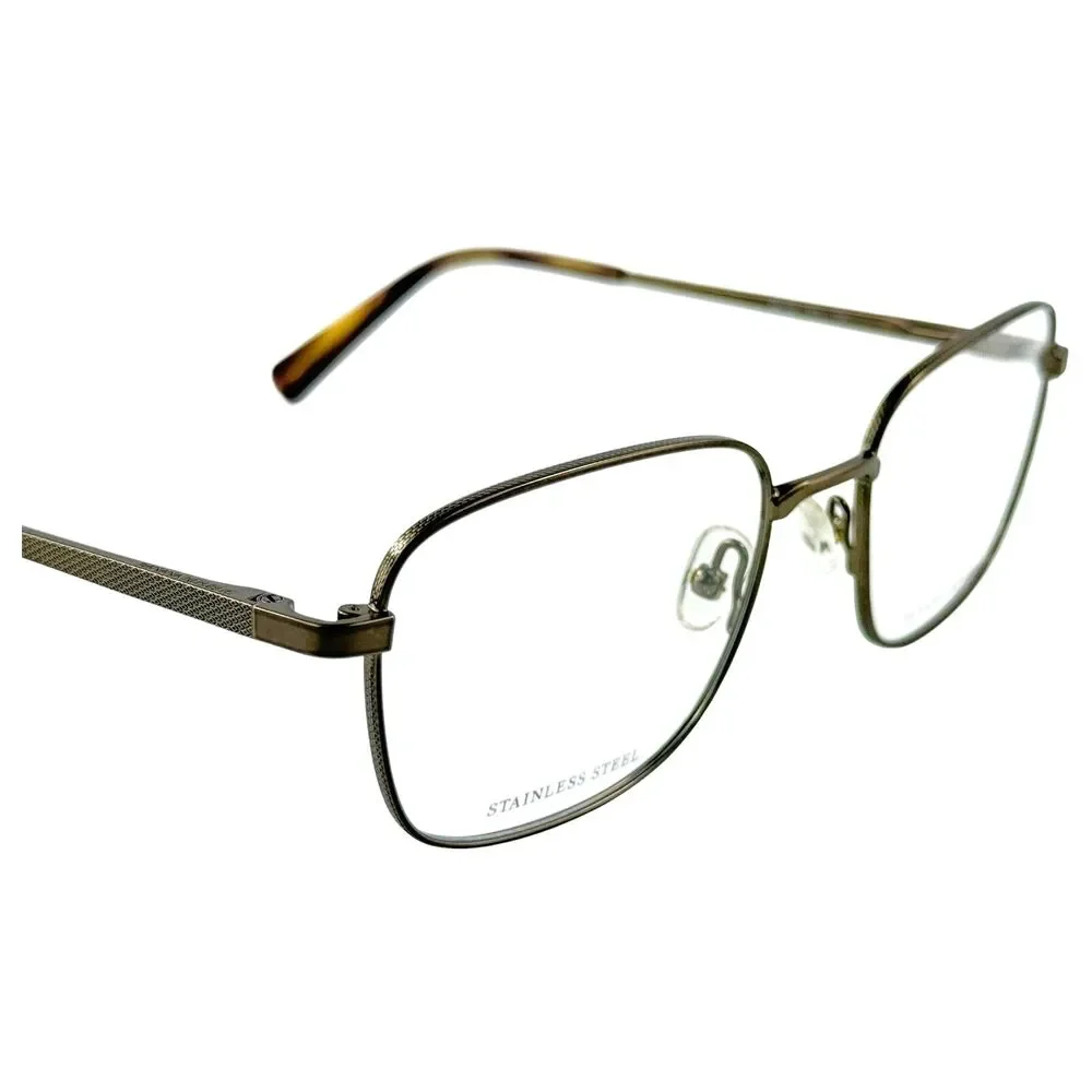 Banana Republic BR118 Mens Metal Eyeglass Frame 0TUI Light Brown 52-19 w Case